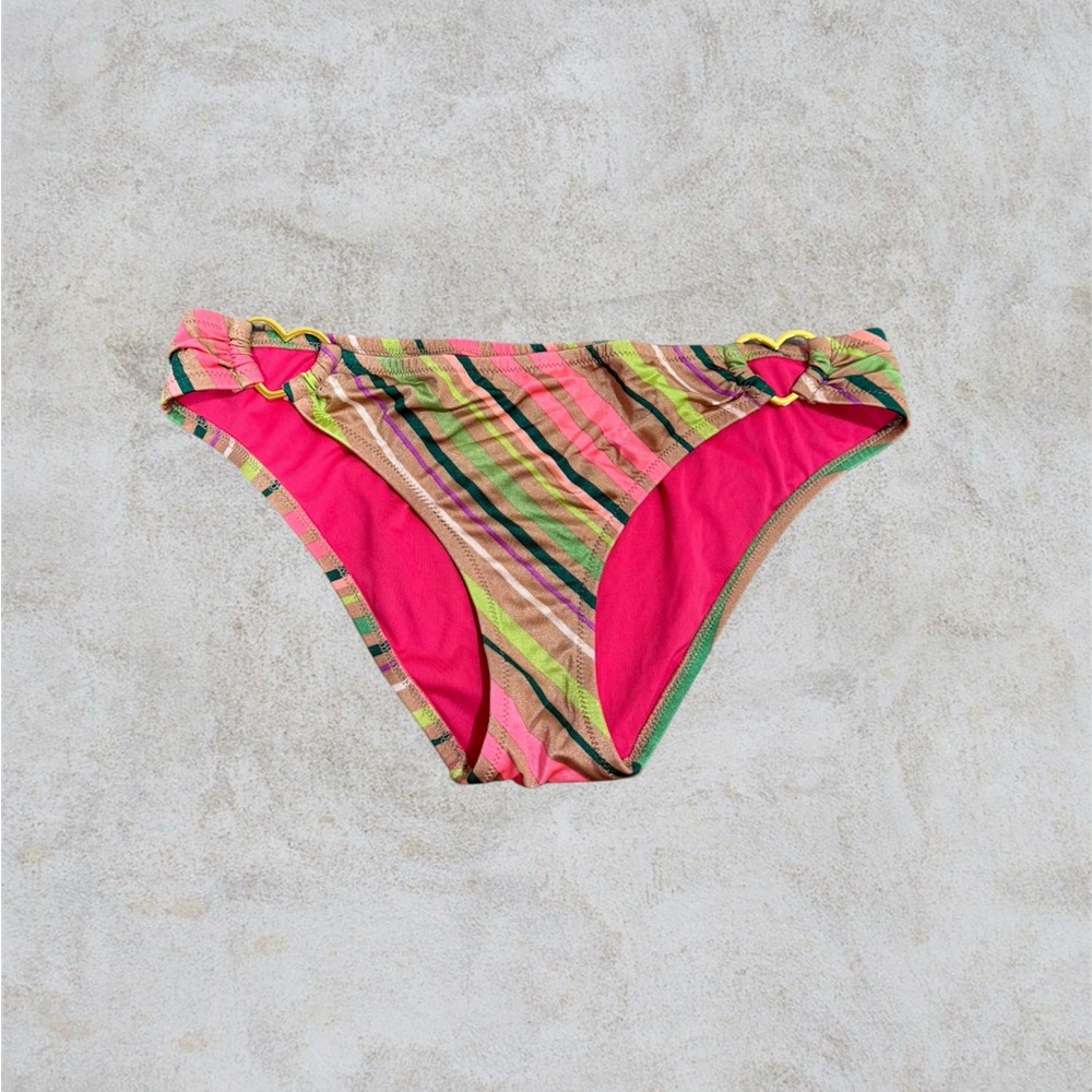 Victoria's Secret Multicolor Striped Bikini Bottom